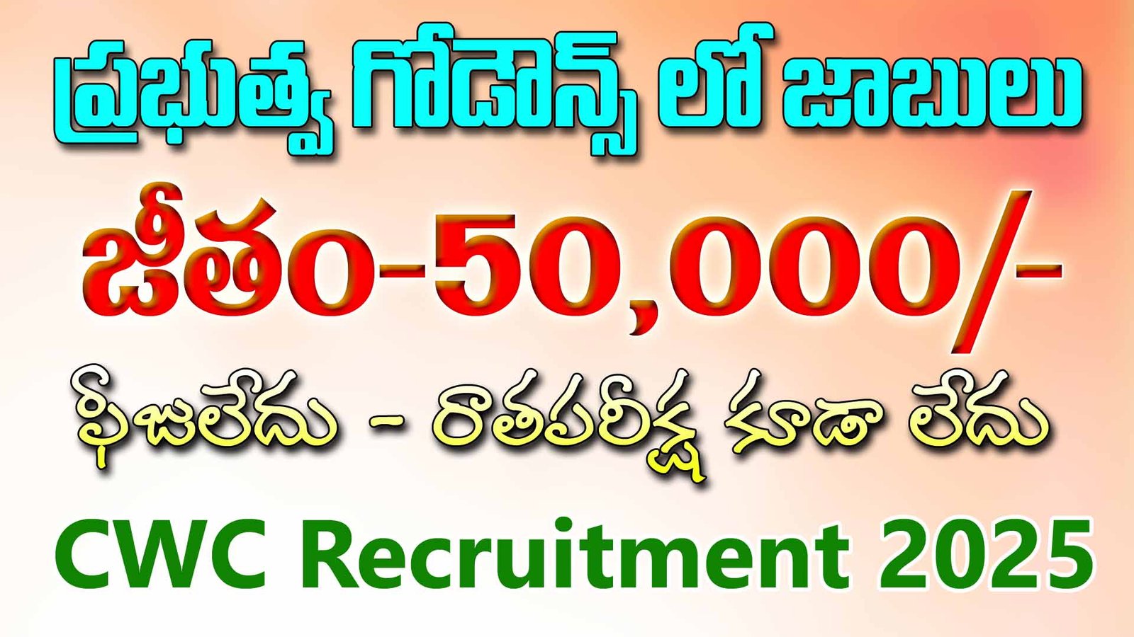 CWC Recruitment 2025