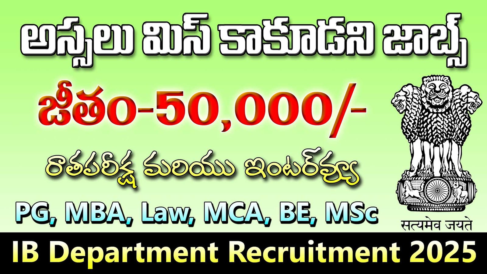 IB Recruitment 2025
