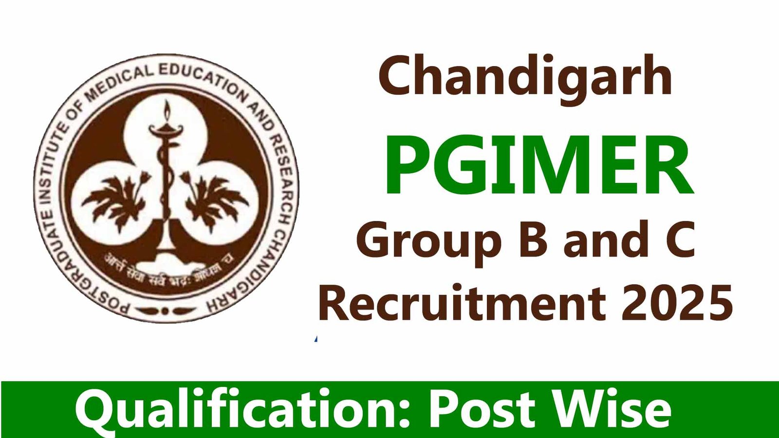 PGIMER Group B & C Recruitment 2025