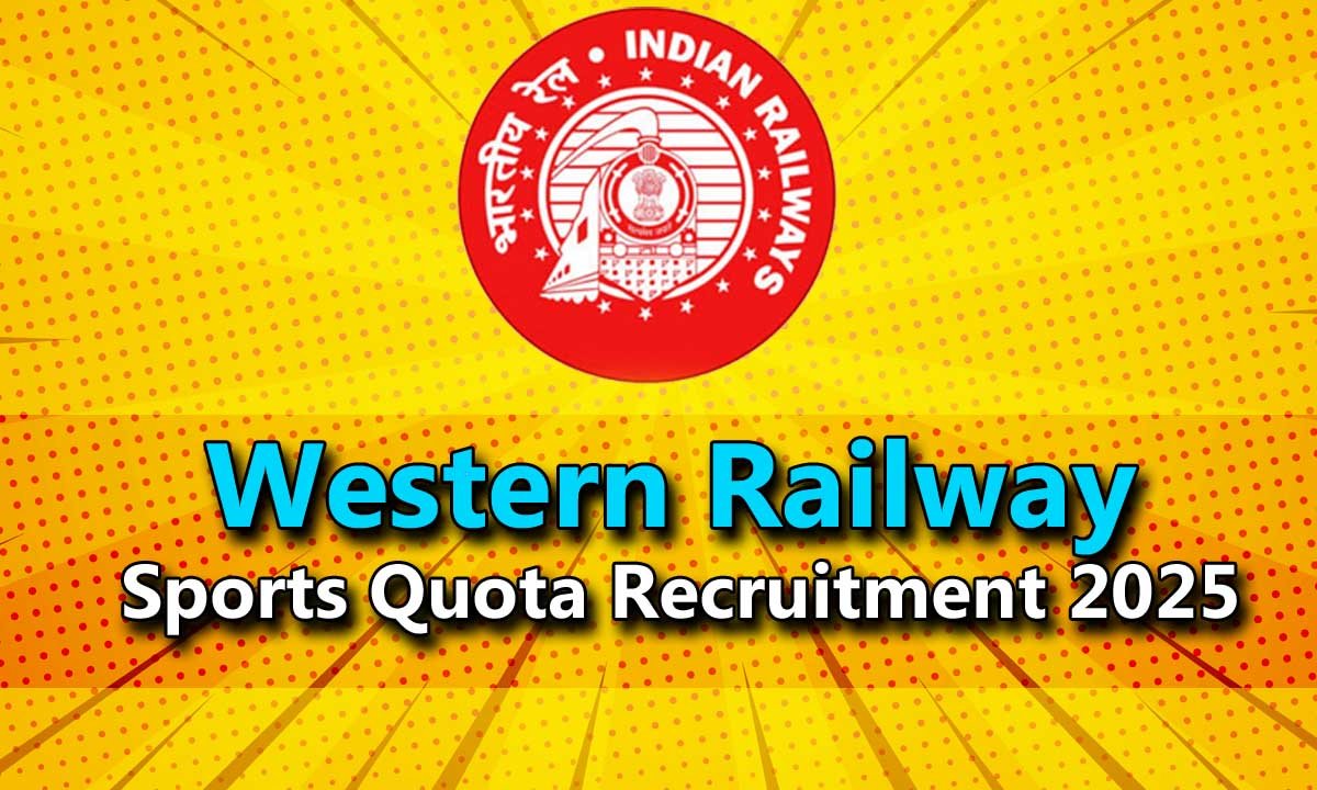 Western Railway Sports Quota Recruitment 2025-26