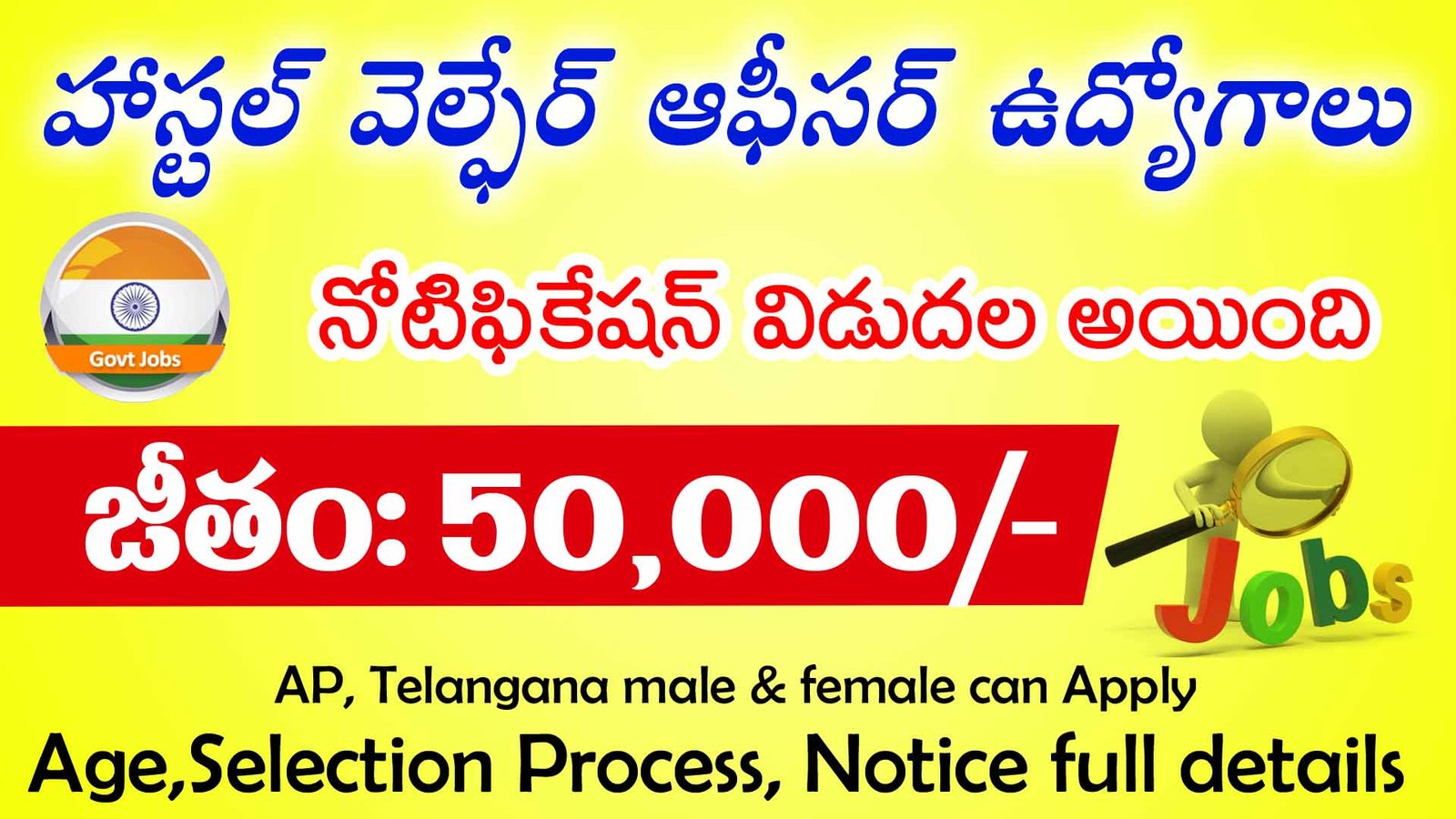 APPSC Hostel Welfare Officer Recruitment 2025
