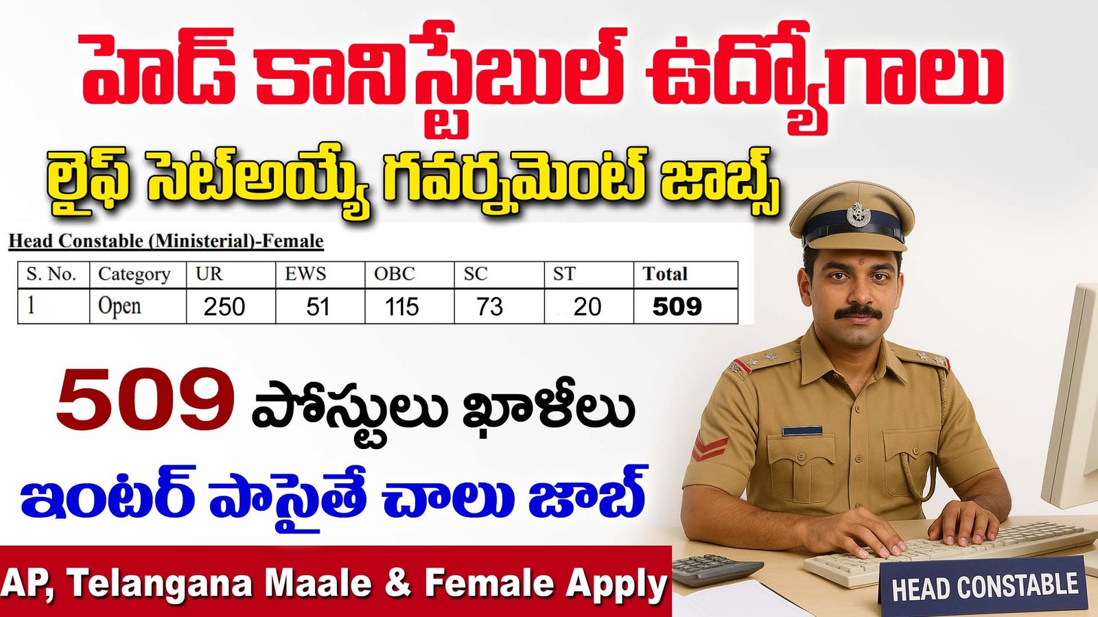 Delhi Police Head Constable Recruitment 2025