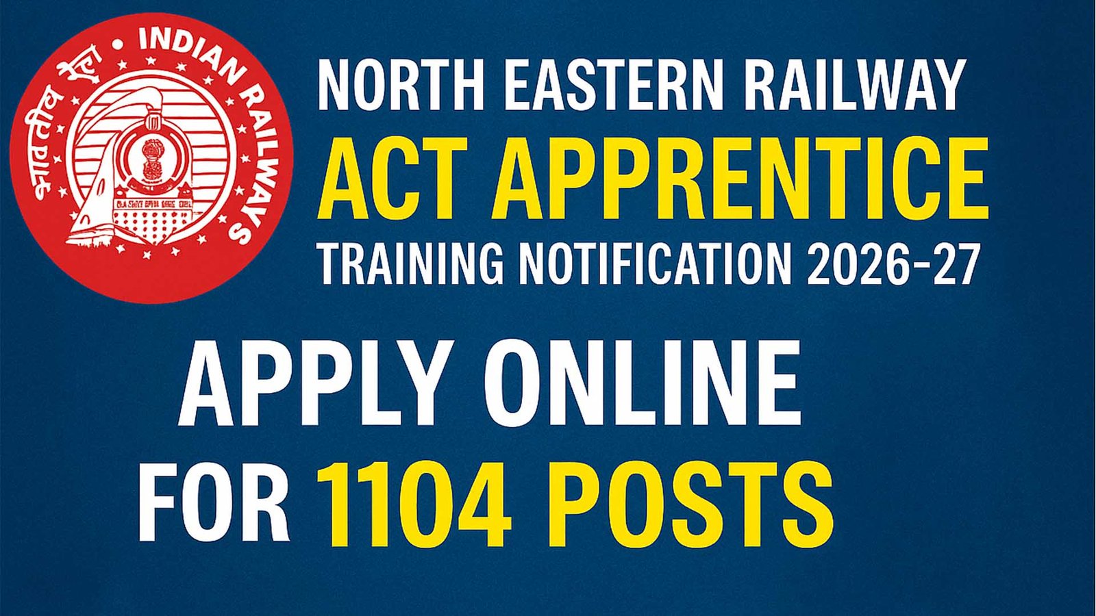 North Eastern Railway Act Apprentice Recruitment