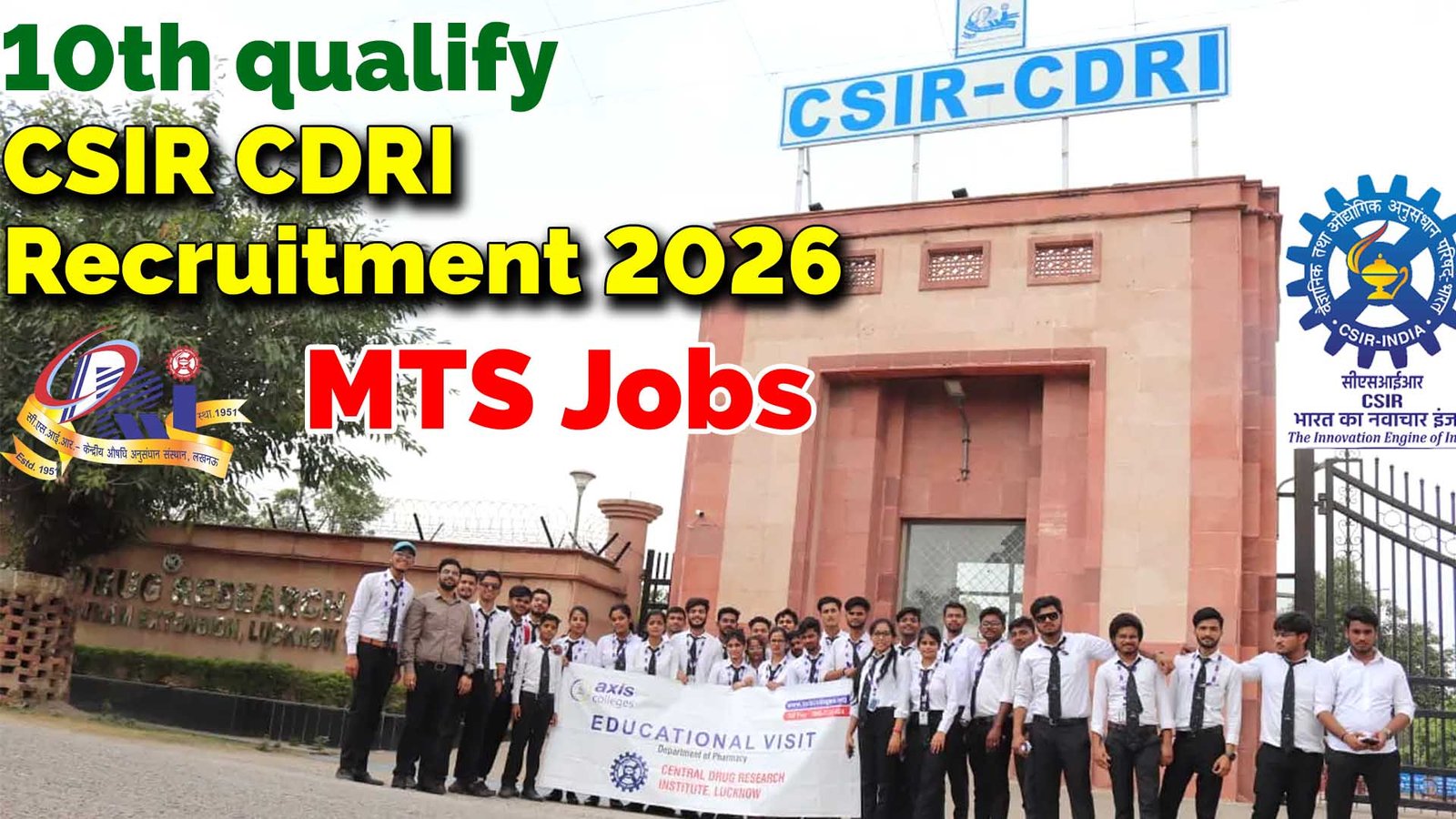 CSIR CDRI Recruitment 2026