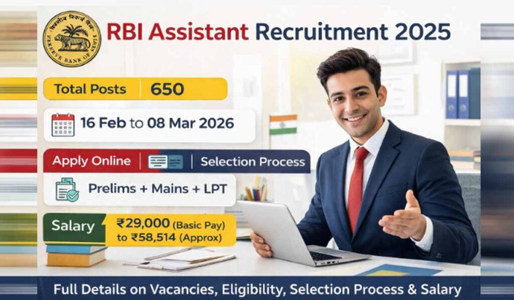 Rbi Assistant Recruitment notification 2026
