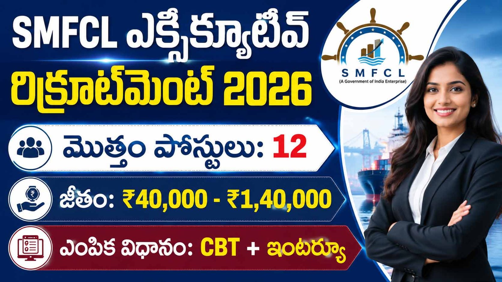 SMFCL executive recruitment 2026
