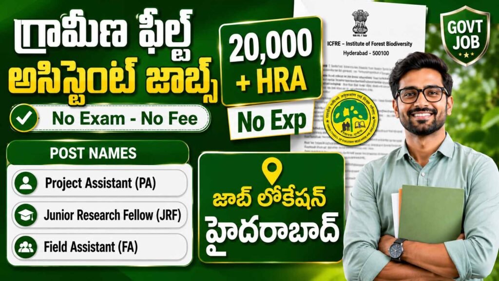 ICFRE IFB Hyderabad Recruitment 2026