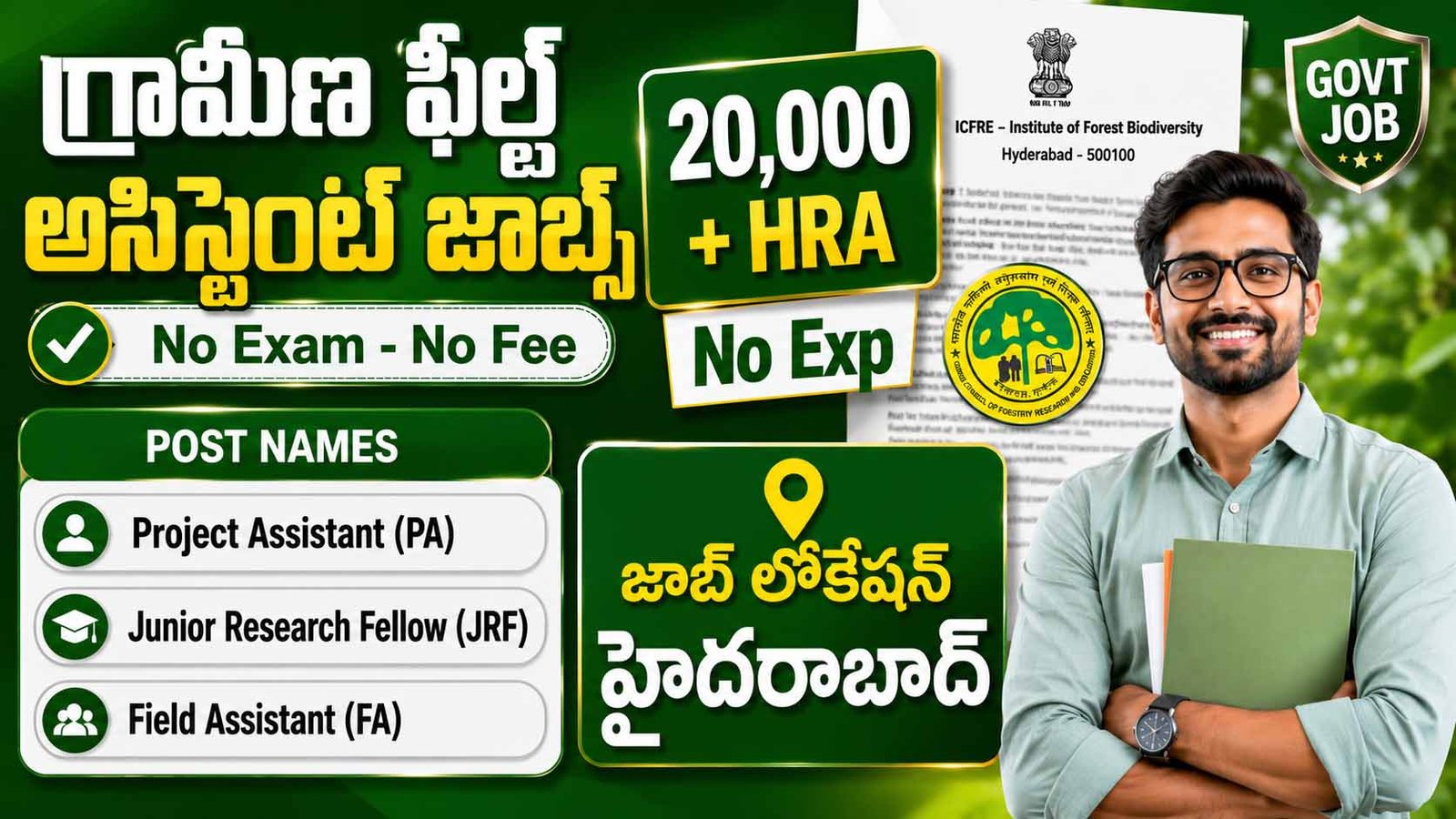 ICFRE IFB Hyderabad Recruitment 2026