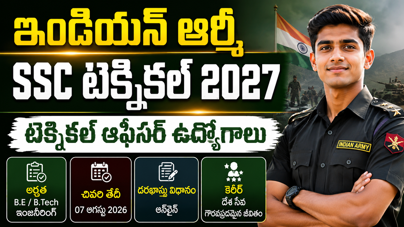 Indian Army SSC Tech 68 Recruitment 2027 Notification
