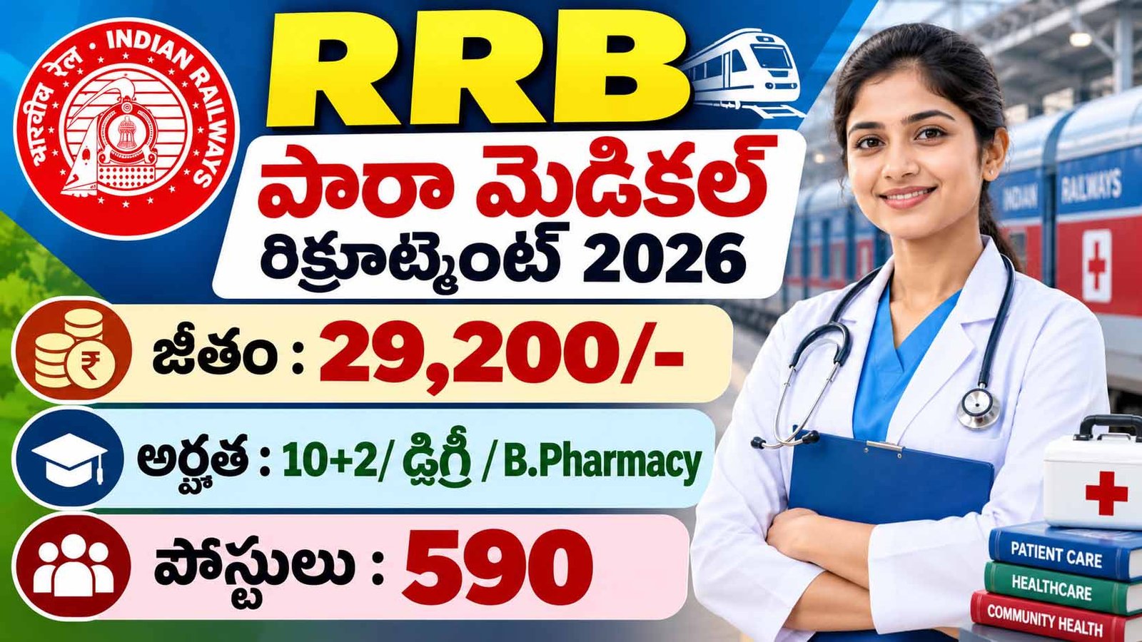 Railway RRB Paramedical Recruitment 2026