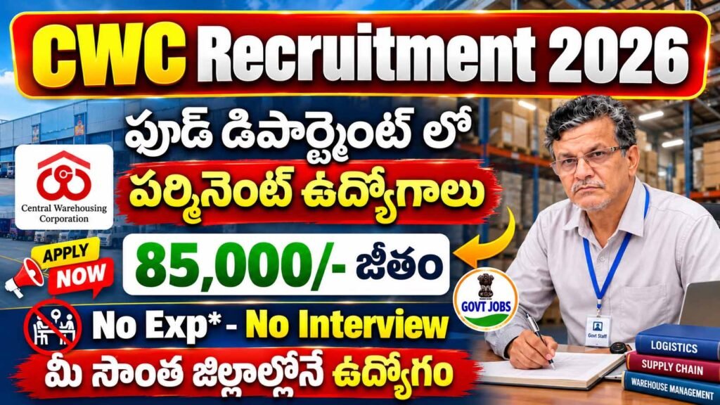 CWC Recruitment 2026