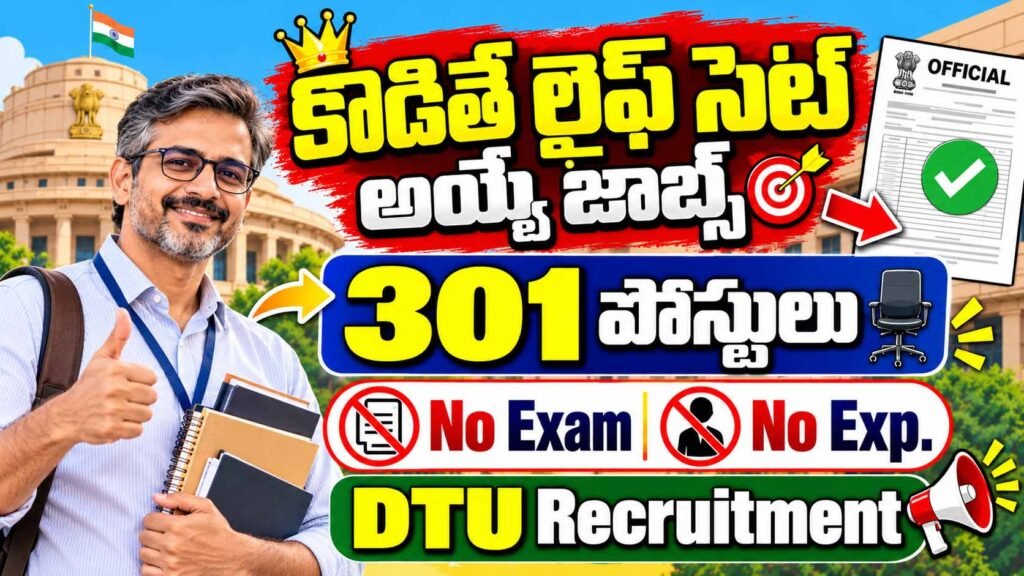 Delhi Technological University Recruitment 2026